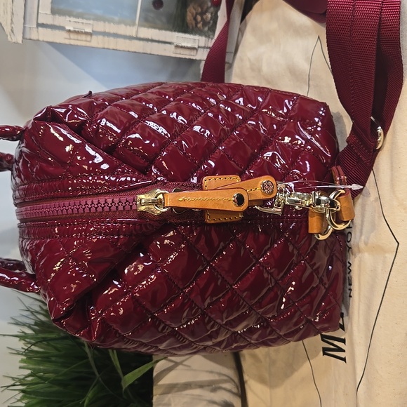 MZ Wallace Patent Leather Waffle Shoulder Bag - Picture 8 of 12